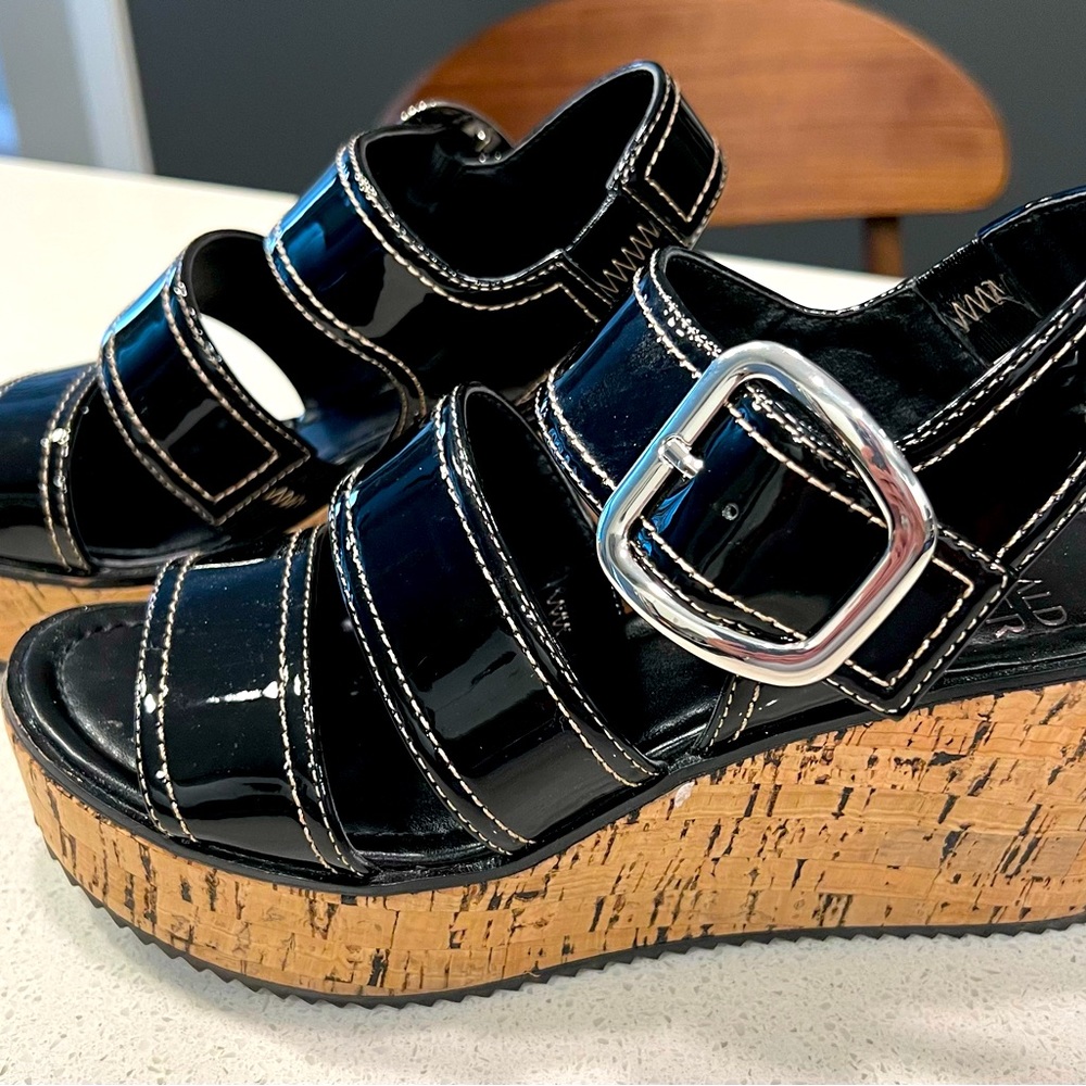 Patent Sandals